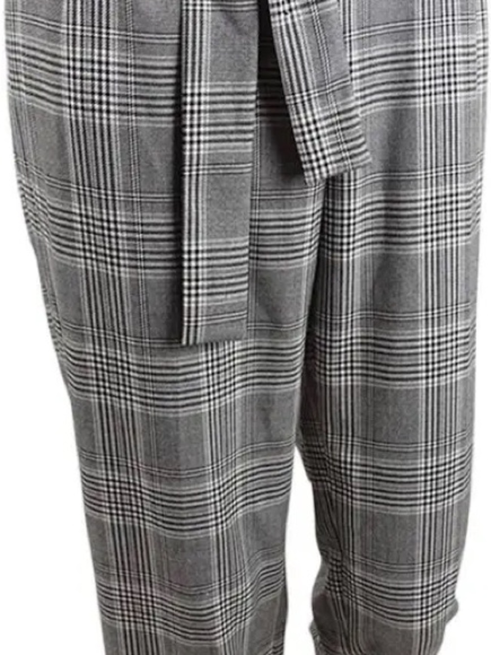 Calvin Klein Black and Gray Glen Plaid Dress Pants plus size 16w NWT